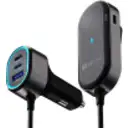 Thumbnail 1 de Klip Xtreme KCC-100 - Car power adapter - 100 Watt - 4x 24pin USB-C / 2x 9pin USB-A - Cellular phone / Tablet - Car - Para Smartphones, tablets, small devices