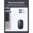 Thumbnail 6 de Mouse Inalámbrico Ugreen MU001 Óptico 4000dpi Bluetooth Ultra delgado Gris Oscur