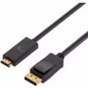 Thumbnail 0 de Cable DisplayPort a HDMI M/M  4K x 2K a 30Hz 3mts Color negro - Xtech XTC-359