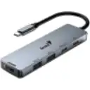 Thumbnail 0 de GENIUS HUB 5 in 1 PLUG TYPE-C to JACK HDMI, PD, USB 3.0-UH-500-GR
