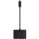 Thumbnail 6 de Belkin USB-C to VGA + Charge Adapter - Conversor de interfaz de vídeo - USB-C (M) a HD-15 (VGA), USB-C (solo alimentación) (H) - negro - compatibilidad con 1080p, USB Power Delivery (60W)