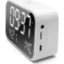 Thumbnail 1 de MLAB PARLANTE RADIO RELOJ DESPERTADOR TEMPERATURA CLIME CLOCK WHITE