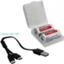 Thumbnail 5 de 2-unids Pilas 3,7V USB-C Recargable 2700mWh 16x32mm Litio Pila/Bateria
