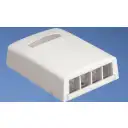 Thumbnail 0 de Panduit NetKey Surface Mount Boxes - Surface mount box - office white - 4 ports
