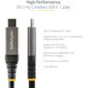 Thumbnail 2 de Cable USB-C M/M v3.2 Gen2 10Gbps PD 10W (Certif USB-IF) 1mt - StarTech USB31CCV1