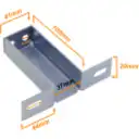 Thumbnail 3 de 10cm Soporte Metalico 101x125mm 41x31mm para CCA-120-C y CCA-240-C