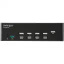 Thumbnail 6 de StarTech.com Switch Conmutador KVM de 4 Puertos HDMI - 4K de 30Hz - de Pantalla Doble - Conmutador KVM / audio / USB - 4 x KVM / audio / USB - montaje en rack