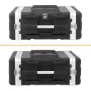Thumbnail 6 de 4U/25cm Fondo-42cm Rack Portatil Plastico 2-tapas para Exterior Negro