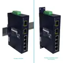 Thumbnail 0 de PLANET 4-100 2-SFP-100 Switch Industrial no-Admin Riel-DIN 12-48VDC/24