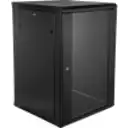 Thumbnail 1 de LINKMADE Desarmado 18U 60cm-Fondo Rack Gabinete Pared Muro Negro