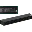 Thumbnail 3 de FORZA PDU 16A 4000W 8-Enchufes 8-C13 2-C20 16A Mide/Volt-Amp Rack 1U