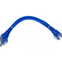 Thumbnail 2 de LINKMADE 4un 0,3mt Cat6a U/FTP Azul LSZH Cable Patch Iny Multif 4x30cm