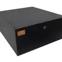 Thumbnail 1 de Rack LINKMADE 60cm-Fondo 4U Puerta Fierro Rack Seguridad Pared Negro