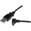 Thumbnail 1 de Cable Adaptador Startech USB-A Macho a Mini USB Macho Acodado Long 1 Metro Negro