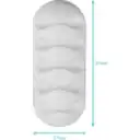 Thumbnail 2 de Organizador de 5 Cable Escritorio Adhesivo Silicona Blanco 27x67mm