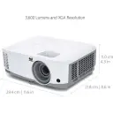 Thumbnail 10 de Proyector Viewsonic PA503X DLP XGA 3800 LUM XGA HDMI RGB 2*VGA USB RS232