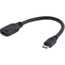 Thumbnail 0 de Cable Adaptador Mini HDMI macho / HDMI hembra - alta velocidad 12,7 cm