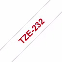 Thumbnail 0 de BROTHER CINTA TZE232 STD ROJO SOBRE BLANCO 12MM