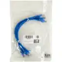 Thumbnail 1 de LINKMADE 4UN 30CM CAT5E AZUL LSZH CABLE PATCH INYECTADO MULTIFILAR