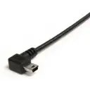 Thumbnail 1 de Cable mini USB a USB Tipo-A 0.9mt Mini B Acodado 90° Color Negro - StarTech