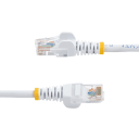 Thumbnail 2 de Cable de Red StarTech Cat5e Ethernet RJ45 sin Enganches Snaglass 10m BLANCO