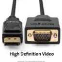 Thumbnail 12 de Cable Adaptador DisplayPort a VGA M/M hasta 1080p 1.8mts Negro KENSINGTON
