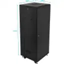 Thumbnail 0 de LINKMADE Desarmado 32U Vidrio 600mm 60cm-Fondo Ventilador PDU Rack