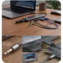 Thumbnail 1 de MLAB HUB ADAPTADOR 8 EN 1 TYPE-C A SD/TF CARD + AUDIO 3.5mm + USBC2.0 + 1USB3.0 + 3USB2.0