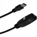 Thumbnail 0 de Cable Extensión USB 3.0 Tipo-A M/H Activo 5mt Color Negro - Genérico