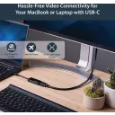 Thumbnail 3 de Adaptador USB-C Macho a HDMI Hembra Compatible con Resoluciones de Hasta UHD 4k
