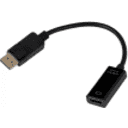 Thumbnail 2 de 4K HDMI-H a DisplayPort-M Negro Cable-15cm Adaptador Video
