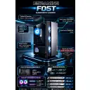 Thumbnail 1 de GABINETE GAMER F05T-BK 4 FAN ARGB/ 1 FAN REAR/ 3 FRONT/ ATX/ M-ATX/ IATC/ USB 3.0/USB 2.0/AUDIO SIN FUENTE / ESGAMING