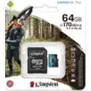 Thumbnail 0 de Memoria MicroSDXC 64GB Kingston Canvas Go Plus UHS-II U3 Lec170MBs Esc90MBs c/Ad
