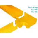 Thumbnail 3 de 240x100 a 120x100mm Derivacion Horizontal Tee Amarilla PC+ABS LSZH Hem