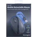 Thumbnail 0 de Mouse Alámbrico Kensington Pro Fit Cable Retractil Óptico 2 botones USB Negro