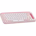 Thumbnail 2 de Kit Teclado y Mouse Logitech Pop Icon Conectividad Inalámbrica BT Rosado/Blanco