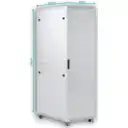 Thumbnail 4 de UBIQUITI Puerta-Vidrio 42U 1000mm 100cm-Fondo Rack Blanco Ventilador