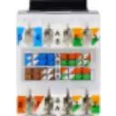 Thumbnail 2 de FURUKAWA Negro Cat6 U/UTP Multilan Punch Keystone Hembra RJ45 35030606