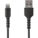 Thumbnail 0 de Cable Lightning a USB Tipo-A Cárga rapida 1mt Cert MFi Negro p//iPhone iPad iPod