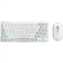 Thumbnail 0 de MLAB KIT TECLADO Y MOUSE MINI BLUETOOTH + 2,4GHZ 1600DPI CLICKY C80BT WHITE/GRAY