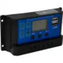 Thumbnail 5 de 12V/24V 60A FV-50V Regulador Carga PWM MPPT Solar 2-USB-A