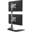 Thumbnail 0 de StarTech.com Soporte Vertical para Dos Monitores - Para Monitores VESA de hasta 27 Pulgadas - de Aluminio - de Altura Ajustable - Base para 2 monitores - plástico, aluminio - negro, plata - tamaño de pantalla: 13"-27" - soporte para escritorio