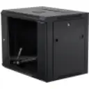 Thumbnail 1 de Gabinete Muro LINKMADE 45CM-FONDO 9U RACK PARED NEGRO