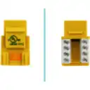Thumbnail 4 de LINKMADE Amarillo Cat5E U/UTP Punchable Keystone Conector Hembra RJ45