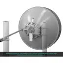 Thumbnail 1 de ALGCOM ISO+RAD 5GHz 1,2m 33-36dBi 6GHz 4,9-6,4GHz 2x2 2-N-H Antena