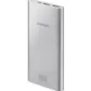 Thumbnail 5 de Samsung EB-P1100 - Cargador portátil - 10000 mAh - 2 A - Fast Charge - 2 conectores de salida (USB) - en el cable: USB-C - plata