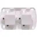 Thumbnail 0 de KALOP 9/15 Boton Switch Doble Sobrepuesto Blanco Tekna IP20 KS39651