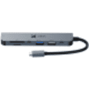 Thumbnail 2 de Adaptador Multipuertos Xtech, 7en1 USB-C a HDMI SD/TF USB2.0 USB3.0 2*USB-C