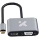 Thumbnail 1 de Adaptador Multipuertos 2en1 XTech XTC-542, USB-C a HDMI VGA