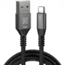 Thumbnail 1 de Klip Xtreme - USB cable - 24 pin USB-C - 9 pin USB Type A - 1 m - Black - 30W Braided Fast charging